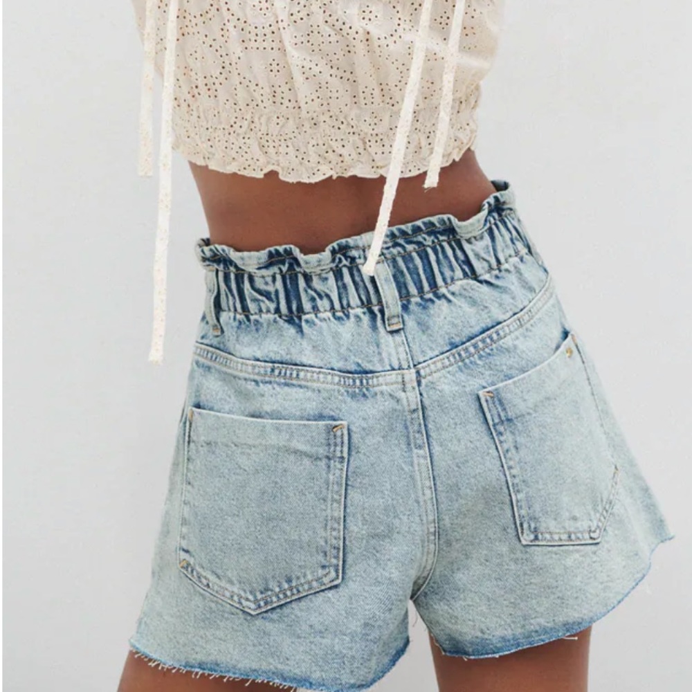 Zara paper bag shorts